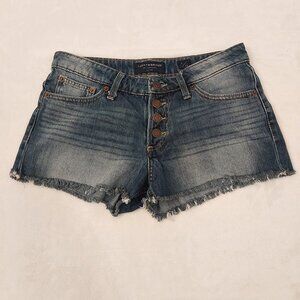 Lucky Brand "The Cut Off" Women's Blue Jean Shorts - Size 2/26, Trendy & Comfort
